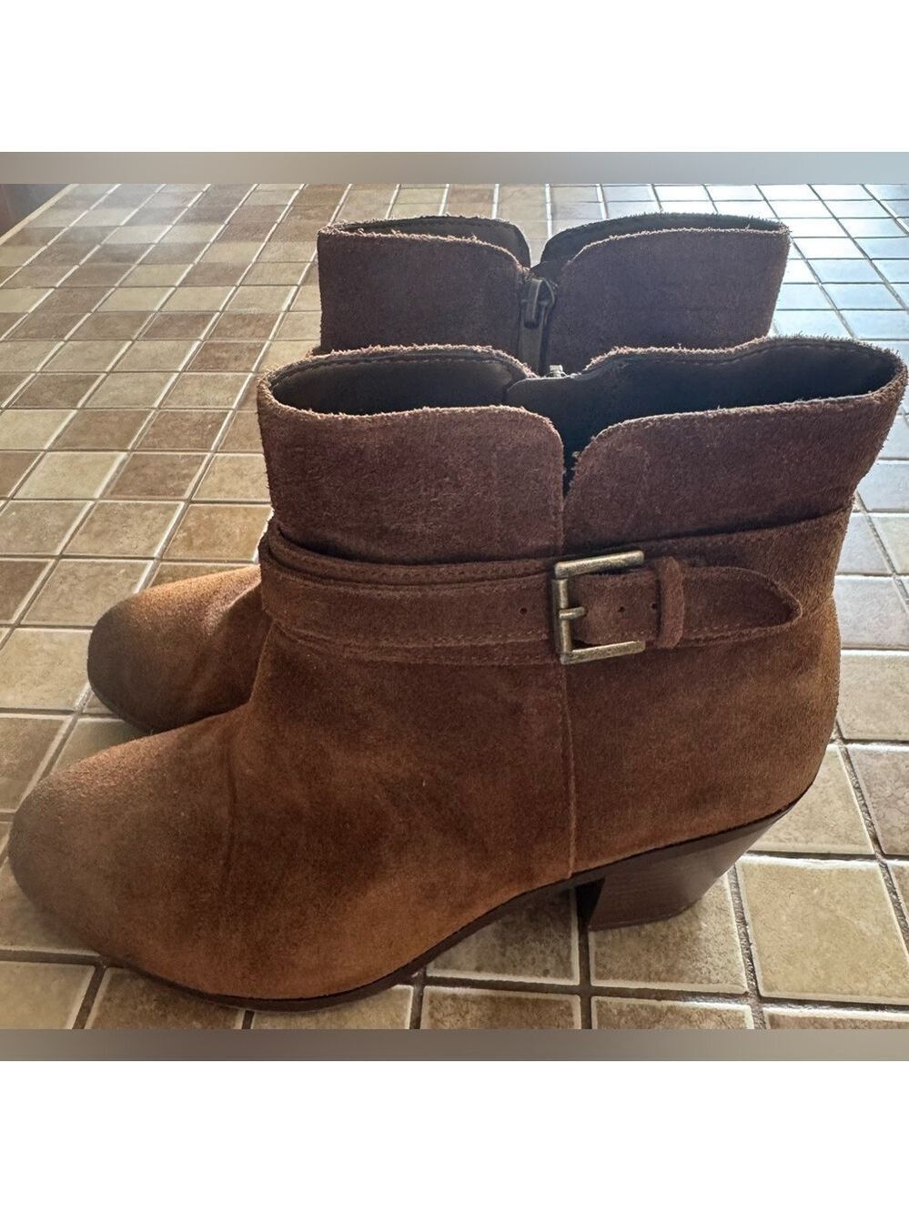 Sam Edelman Tan Suede Ankle Booties